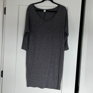 Gray sweater dress - m